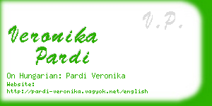 veronika pardi business card